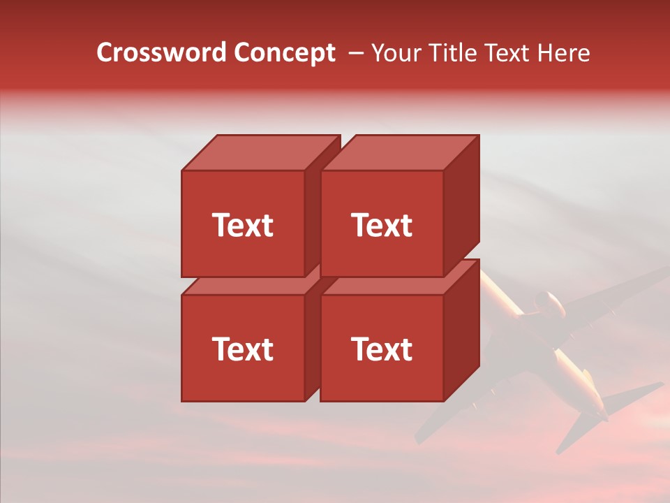 Silhouette Wings Land PowerPoint Template