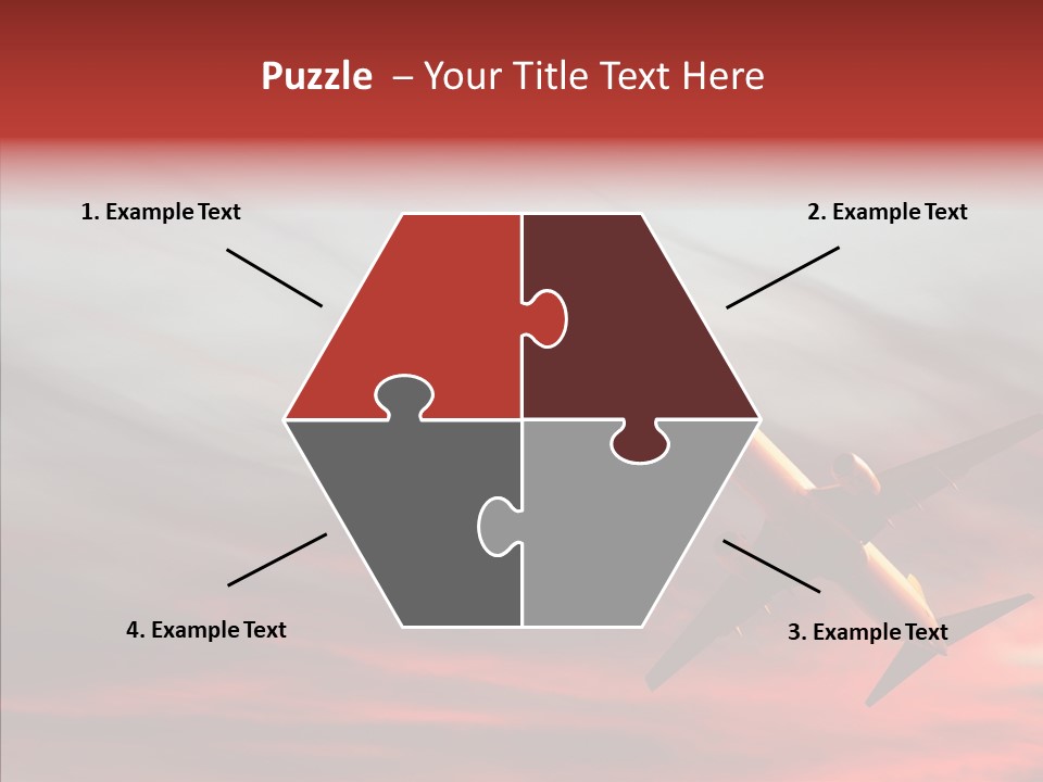 Silhouette Wings Land PowerPoint Template