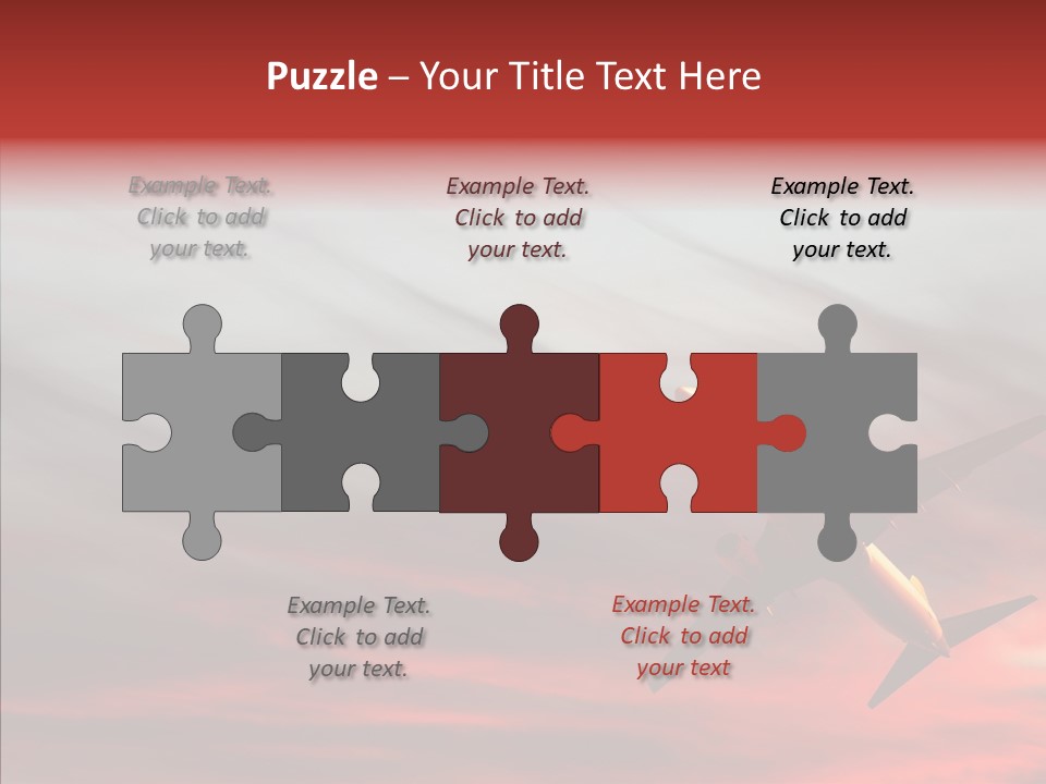 Silhouette Wings Land PowerPoint Template