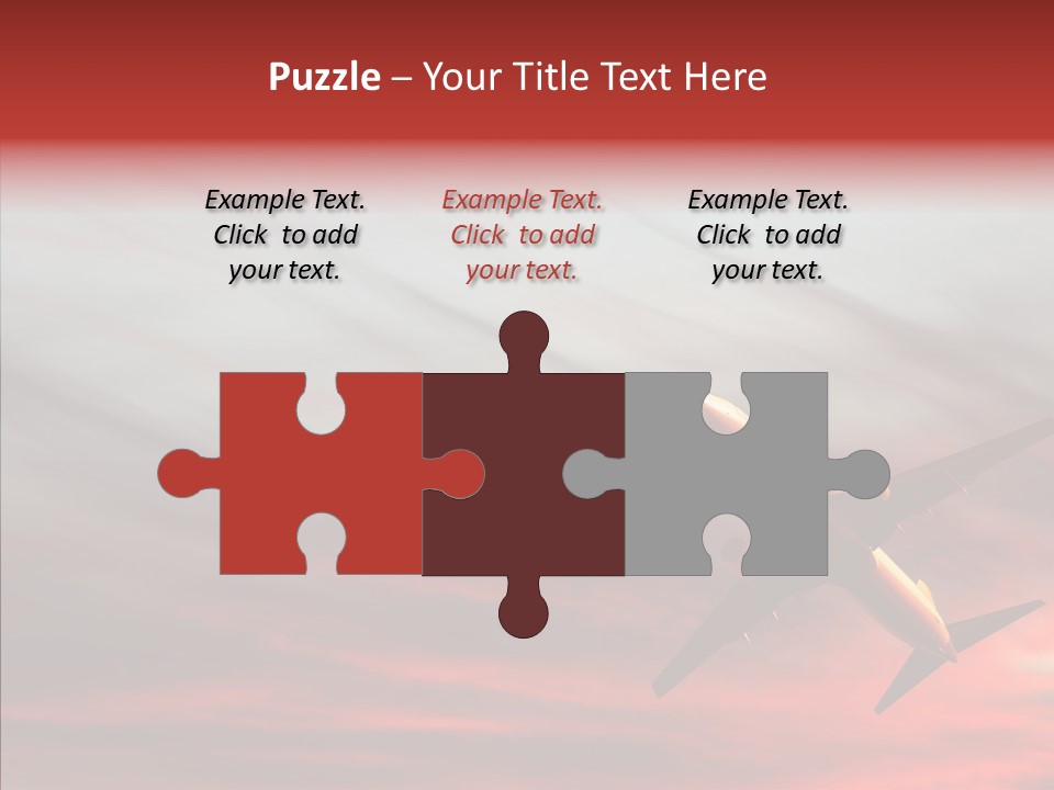 Silhouette Wings Land PowerPoint Template