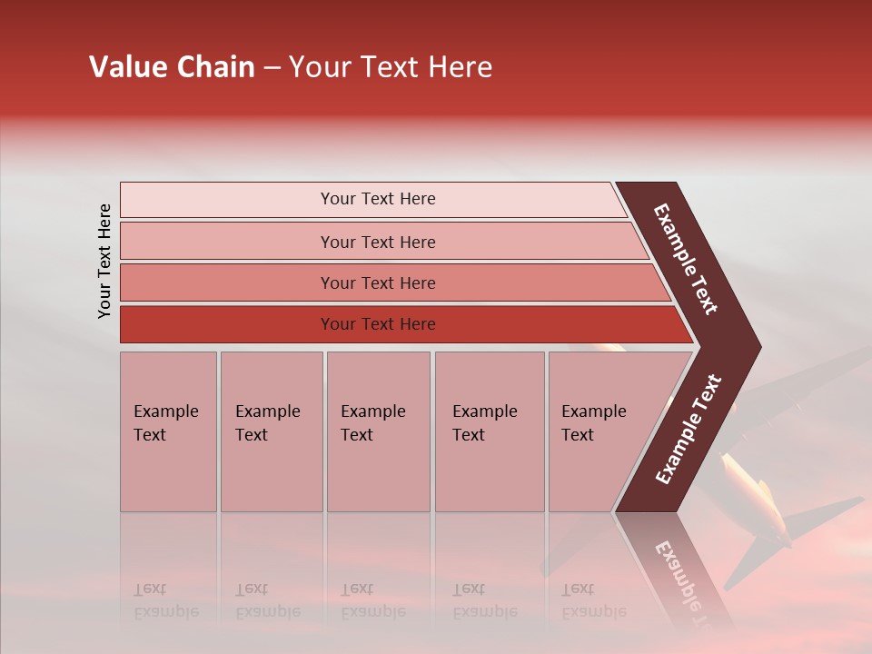 Silhouette Wings Land PowerPoint Template