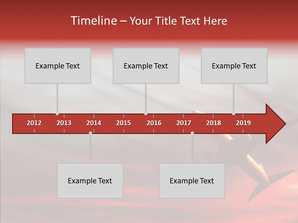 Silhouette Wings Land PowerPoint Template