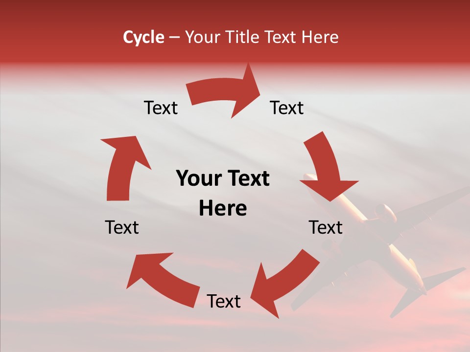 Silhouette Wings Land PowerPoint Template