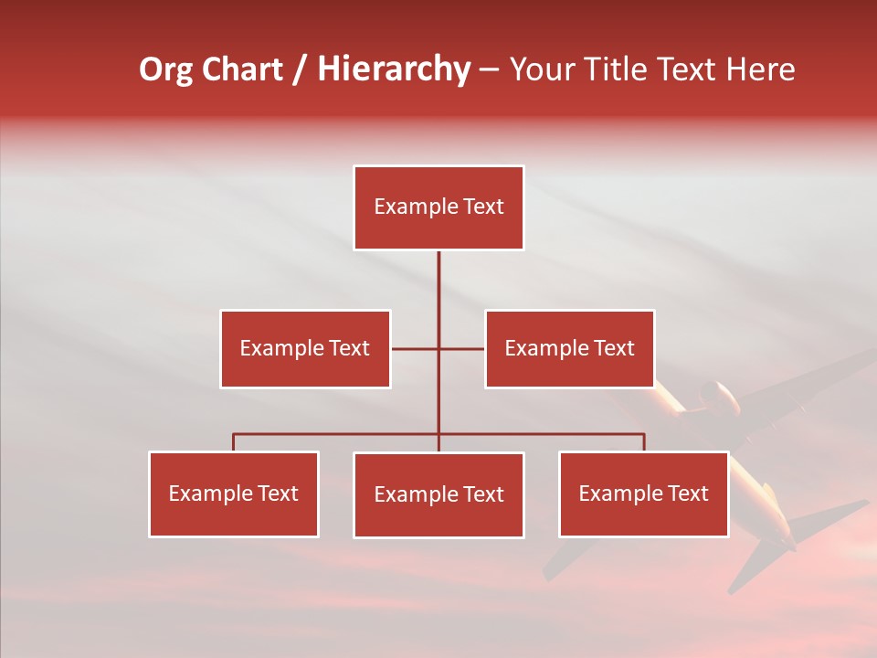 Silhouette Wings Land PowerPoint Template