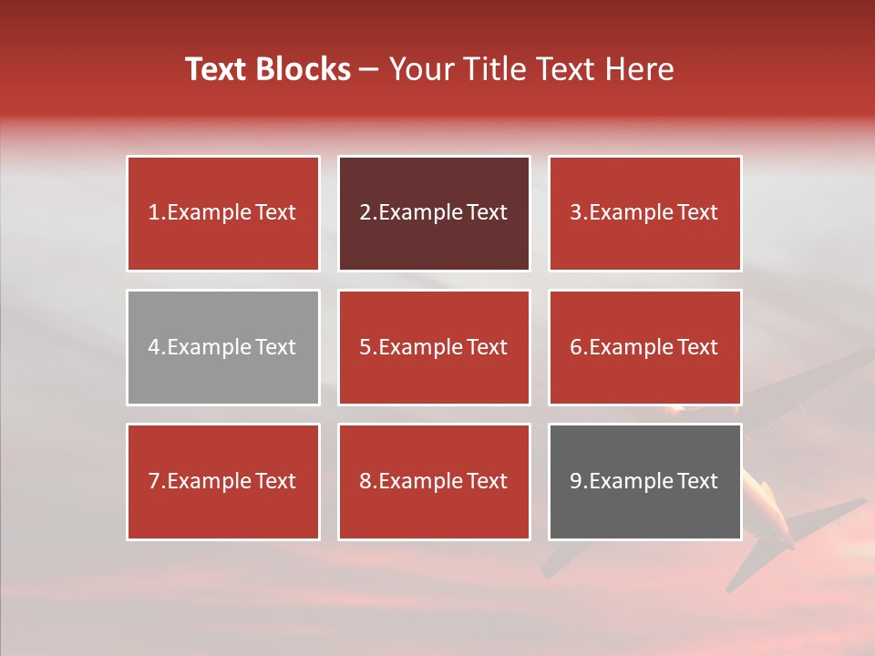 Silhouette Wings Land PowerPoint Template