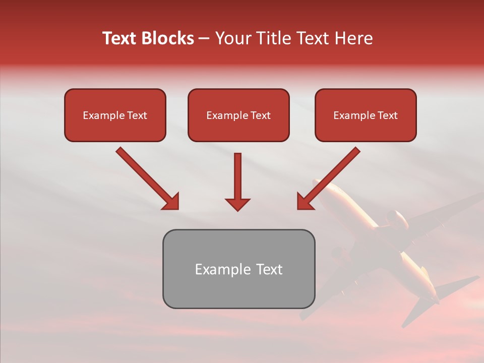 Silhouette Wings Land PowerPoint Template