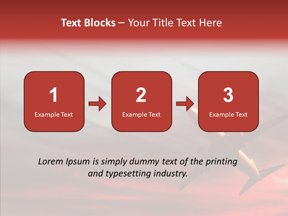 Silhouette Wings Land PowerPoint Template