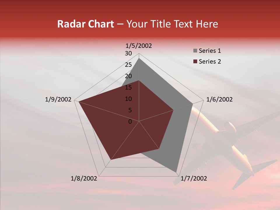 Silhouette Wings Land PowerPoint Template