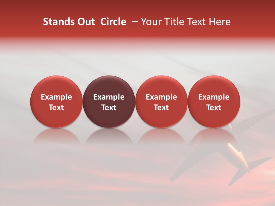 Silhouette Wings Land PowerPoint Template