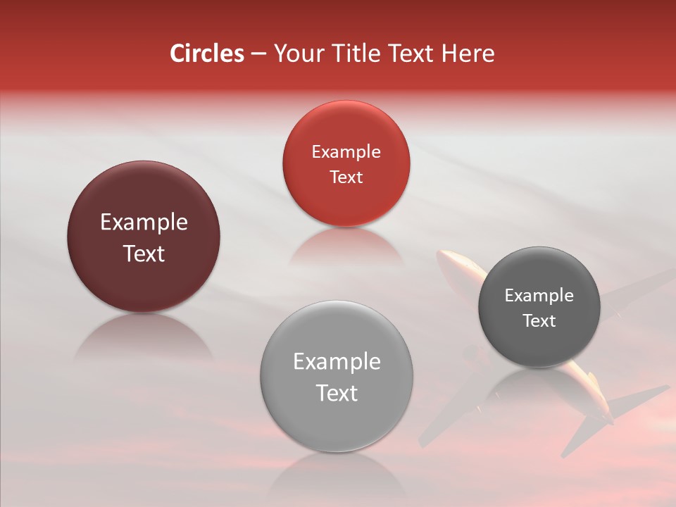 Silhouette Wings Land PowerPoint Template