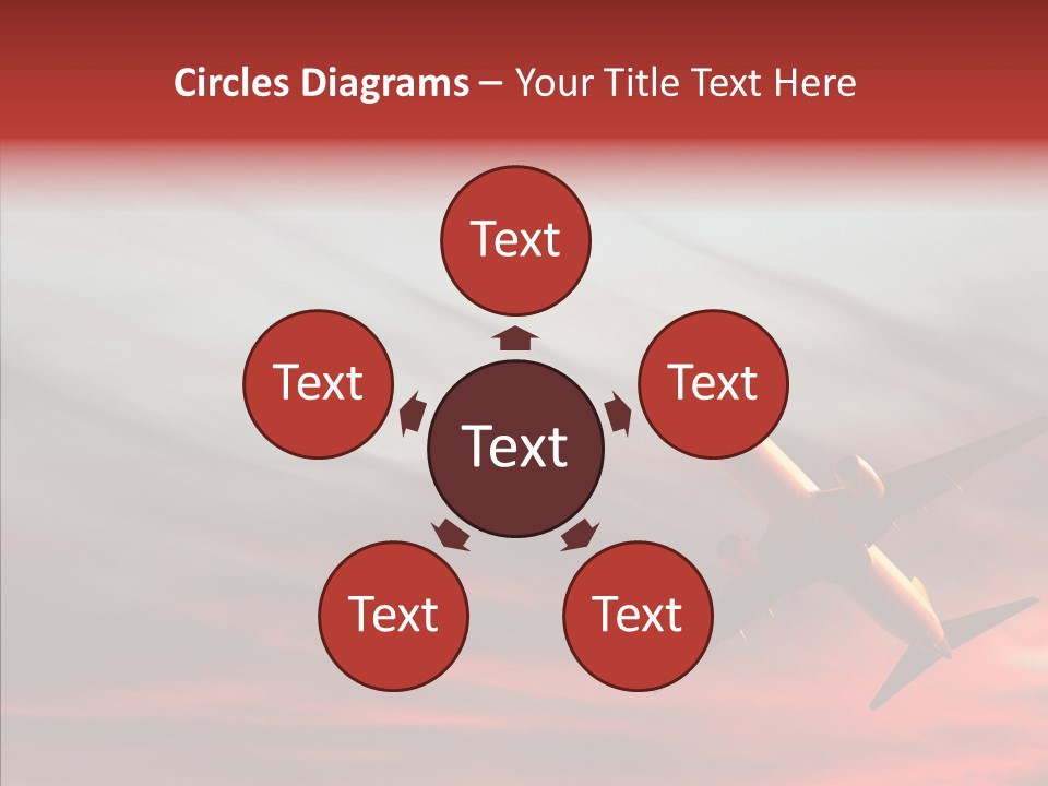 Silhouette Wings Land PowerPoint Template