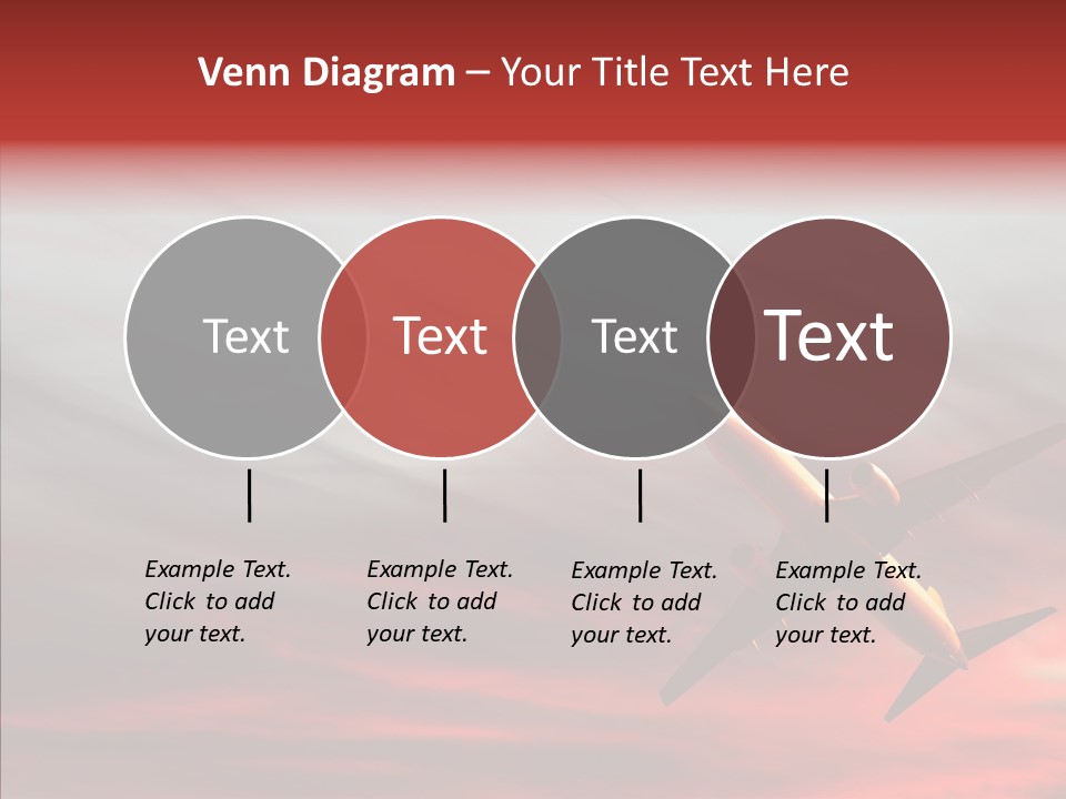 Silhouette Wings Land PowerPoint Template