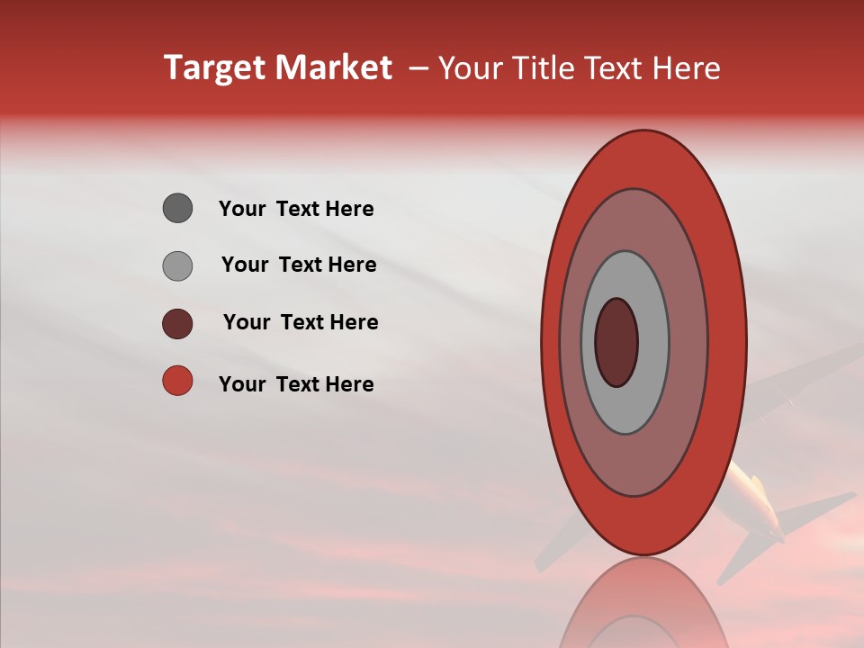 Silhouette Wings Land PowerPoint Template