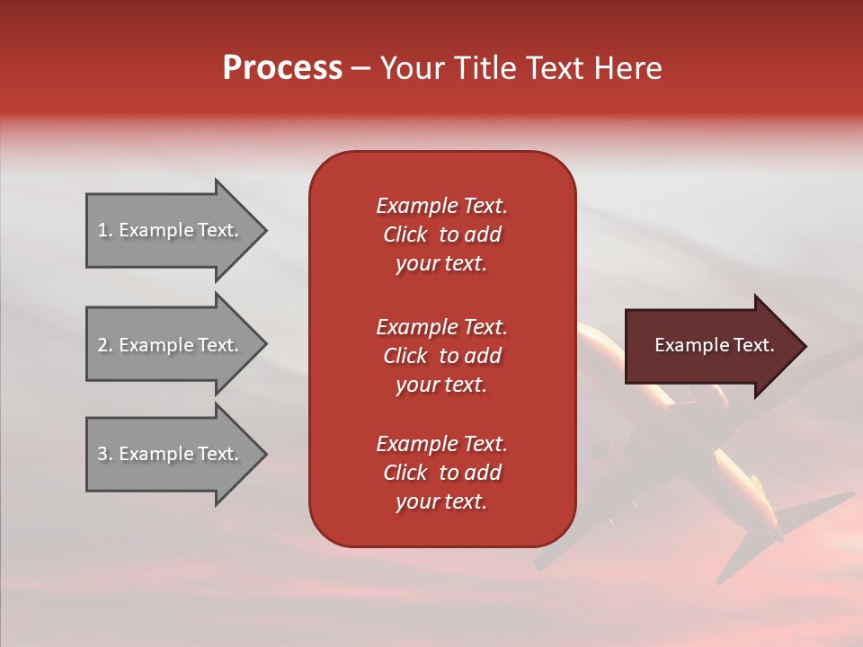Silhouette Wings Land PowerPoint Template