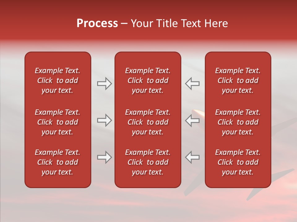 Silhouette Wings Land PowerPoint Template