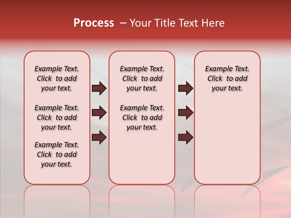 Silhouette Wings Land PowerPoint Template
