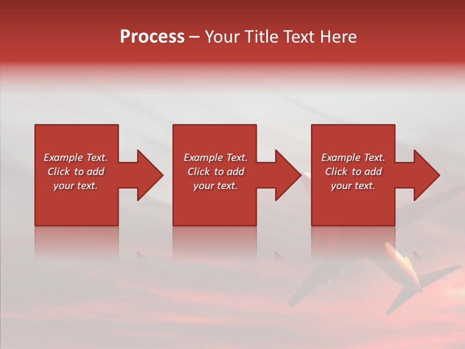 Silhouette Wings Land PowerPoint Template