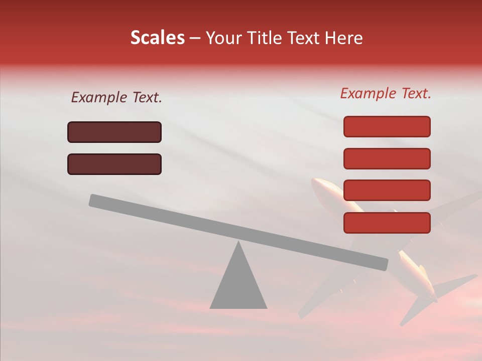 Silhouette Wings Land PowerPoint Template