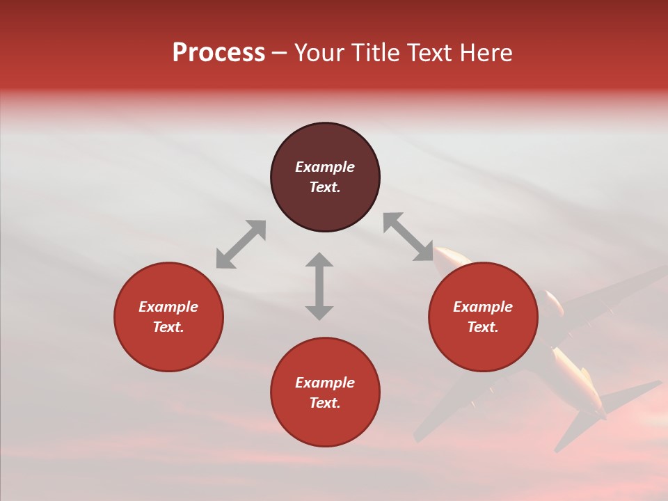 Silhouette Wings Land PowerPoint Template