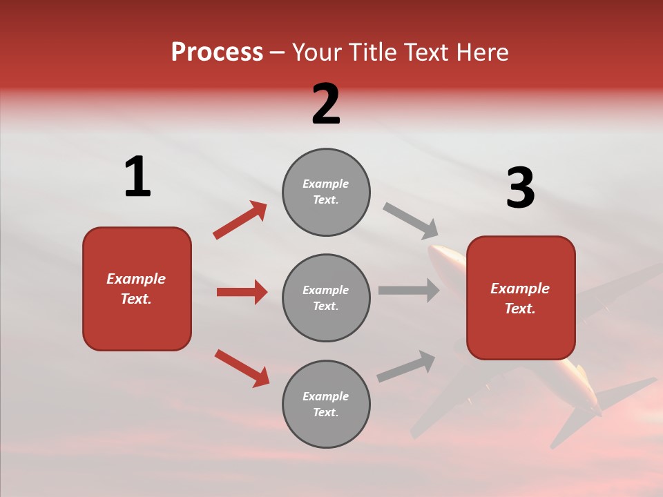Silhouette Wings Land PowerPoint Template