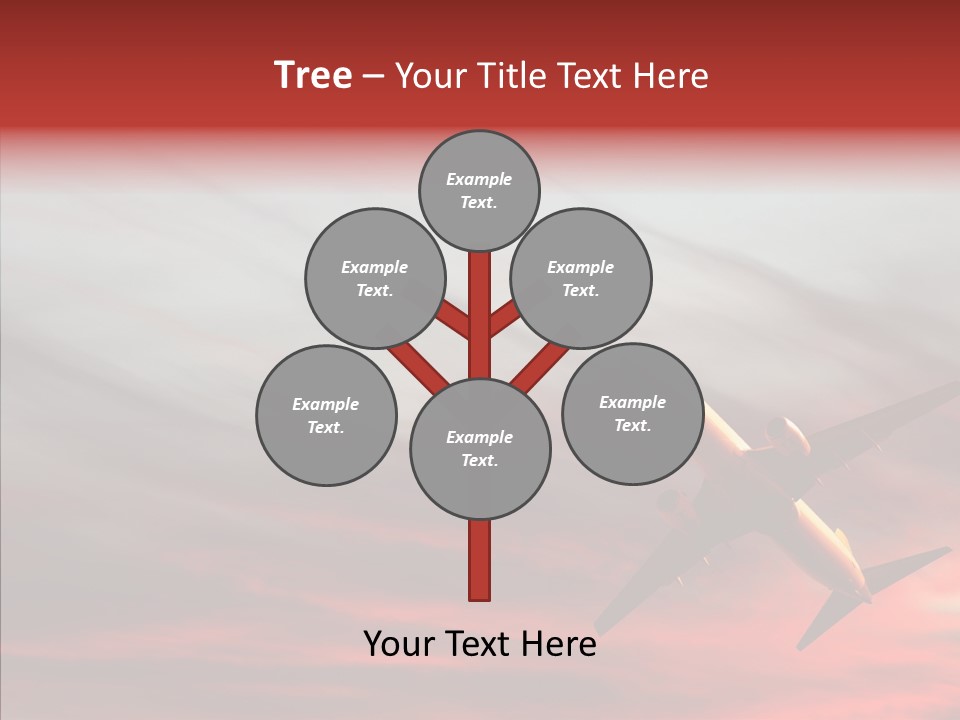 Silhouette Wings Land PowerPoint Template