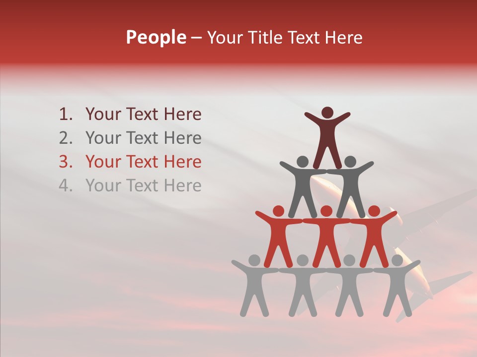 Silhouette Wings Land PowerPoint Template