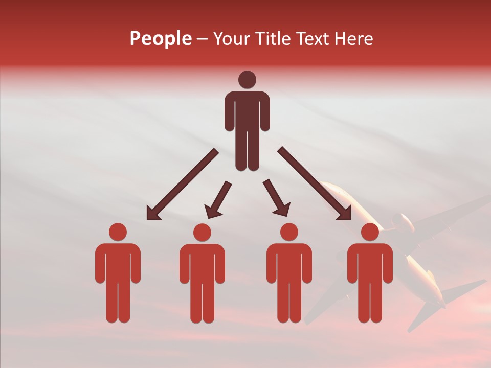 Silhouette Wings Land PowerPoint Template