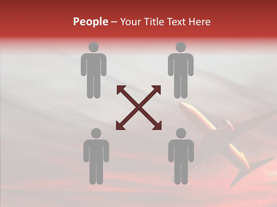 Silhouette Wings Land PowerPoint Template