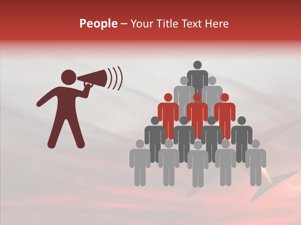 Silhouette Wings Land PowerPoint Template