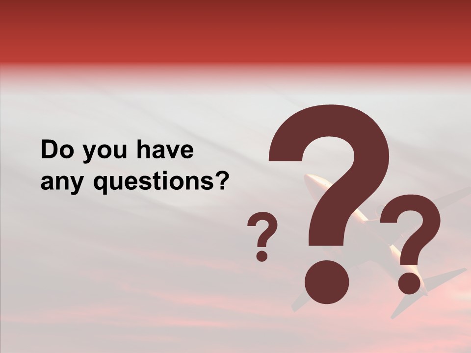 Silhouette Wings Land PowerPoint Template