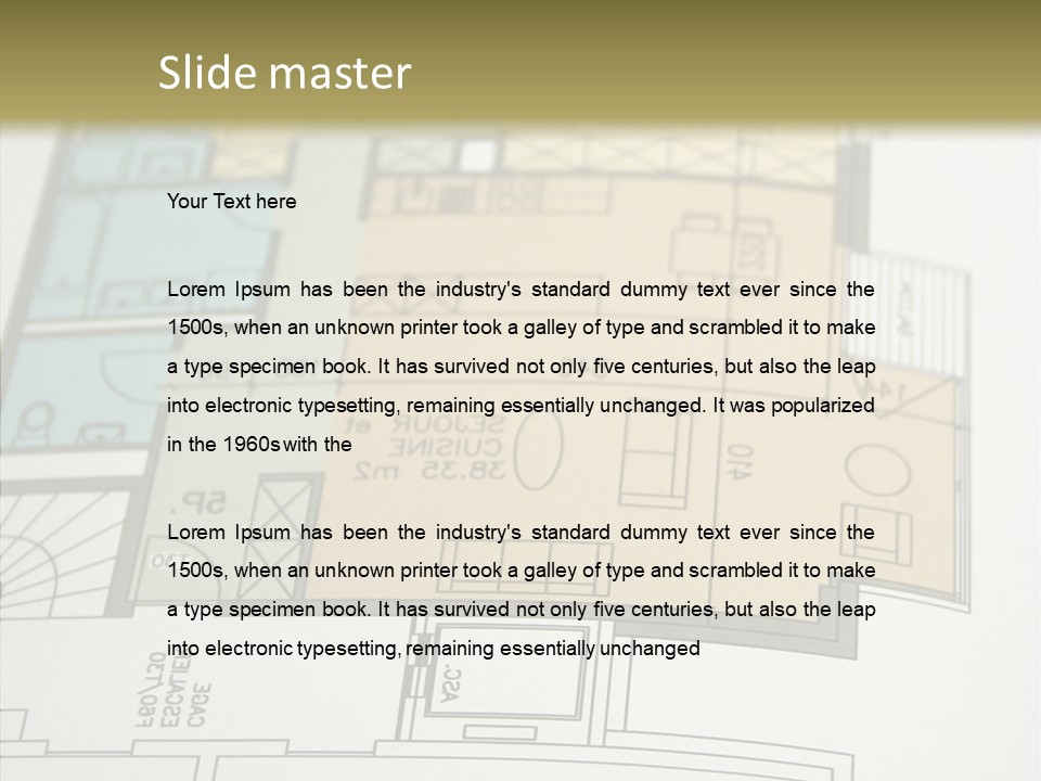 Real Engineering Blueprint PowerPoint Template