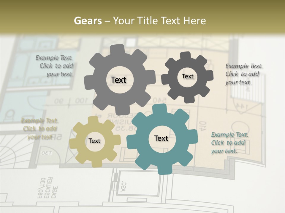 Real Engineering Blueprint PowerPoint Template