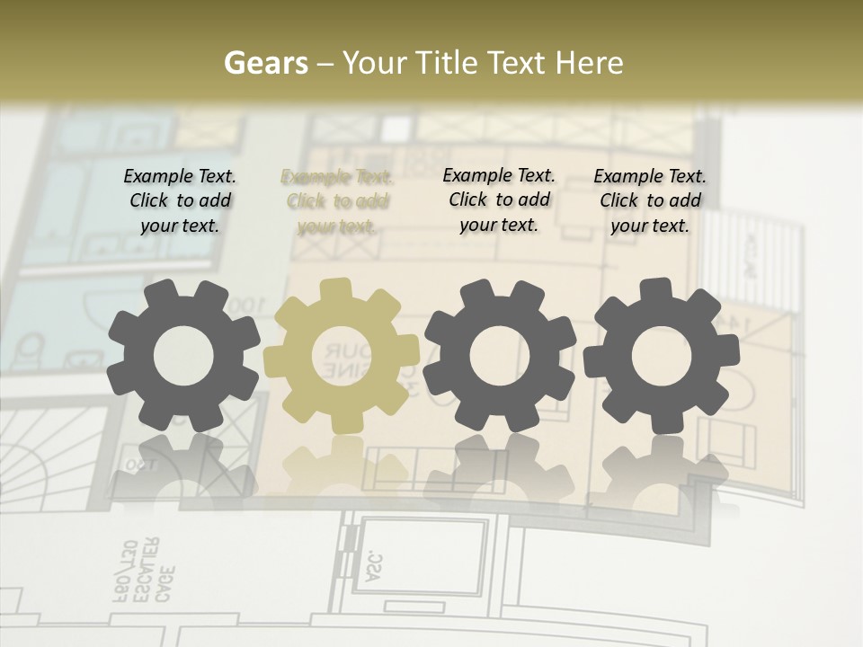 Real Engineering Blueprint PowerPoint Template