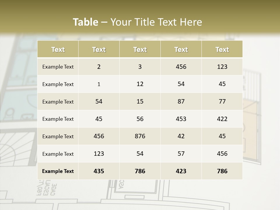 Real Engineering Blueprint PowerPoint Template