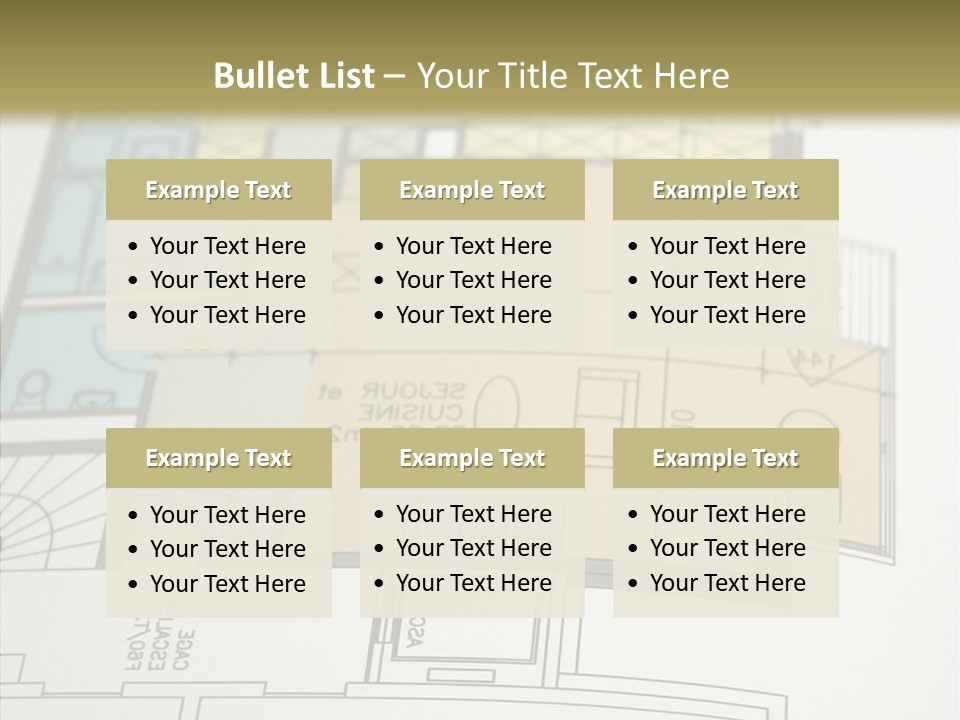 Real Engineering Blueprint PowerPoint Template