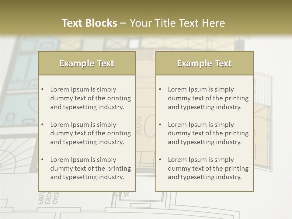 Real Engineering Blueprint PowerPoint Template