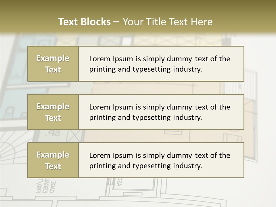 Real Engineering Blueprint PowerPoint Template