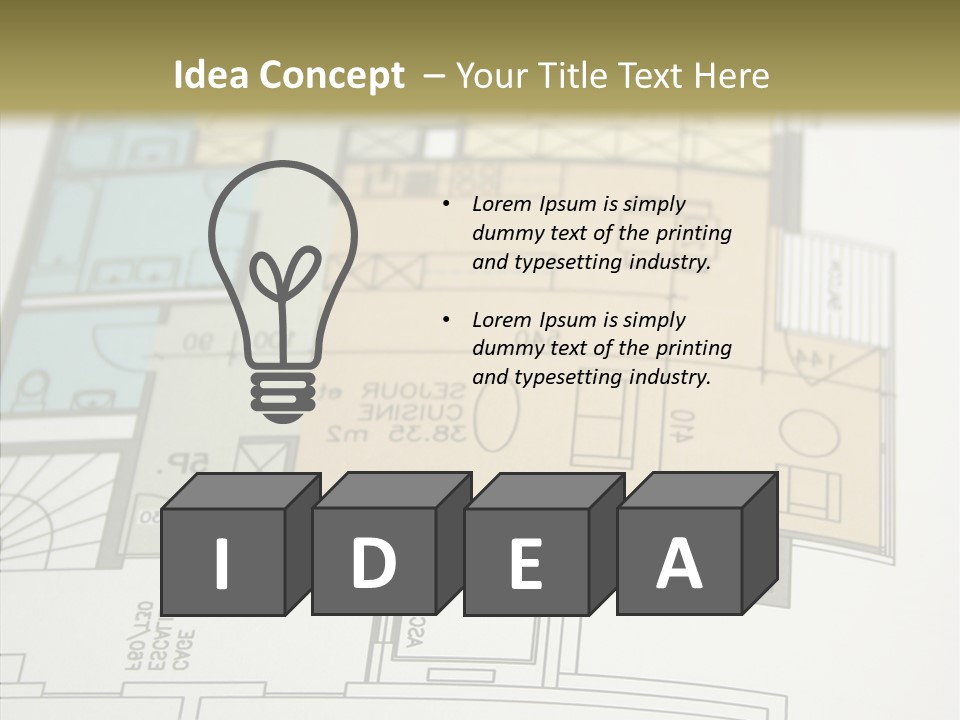 Real Engineering Blueprint PowerPoint Template