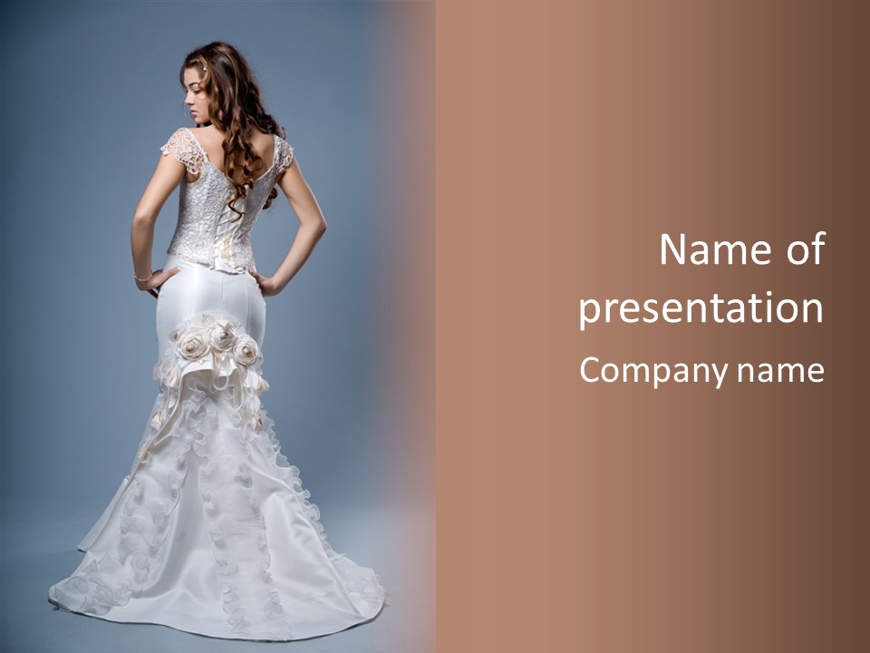 Fashion Gown  PowerPoint Template