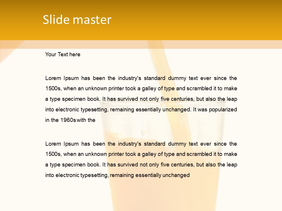 Vitamin Freshness Food PowerPoint Template