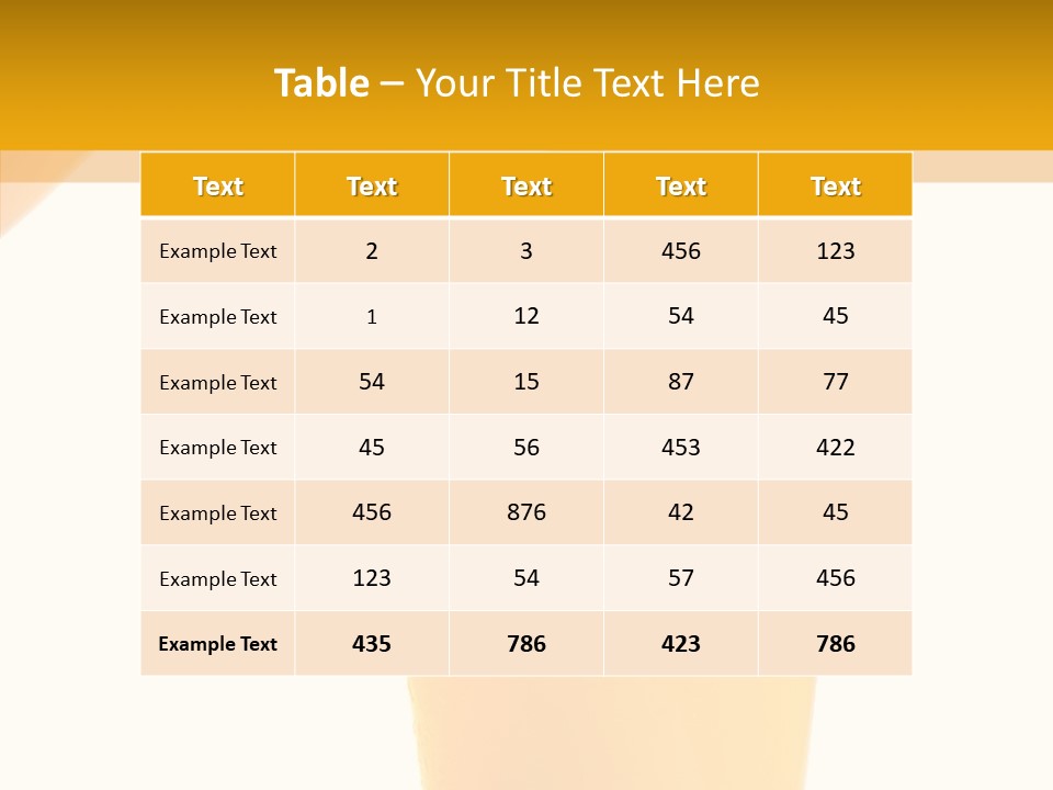 Vitamin Freshness Food PowerPoint Template