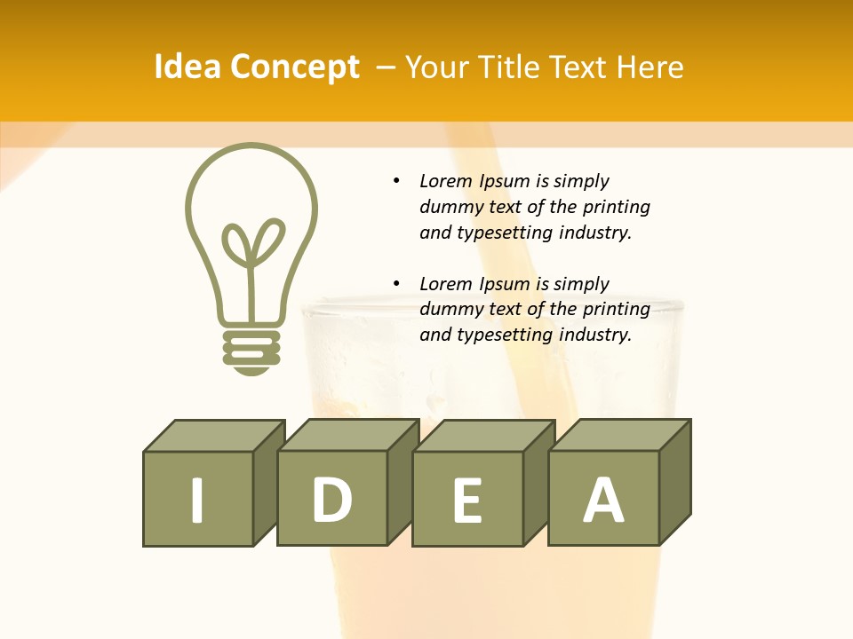 Vitamin Freshness Food PowerPoint Template