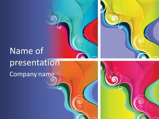 Colorful Decorative Flower PowerPoint Template