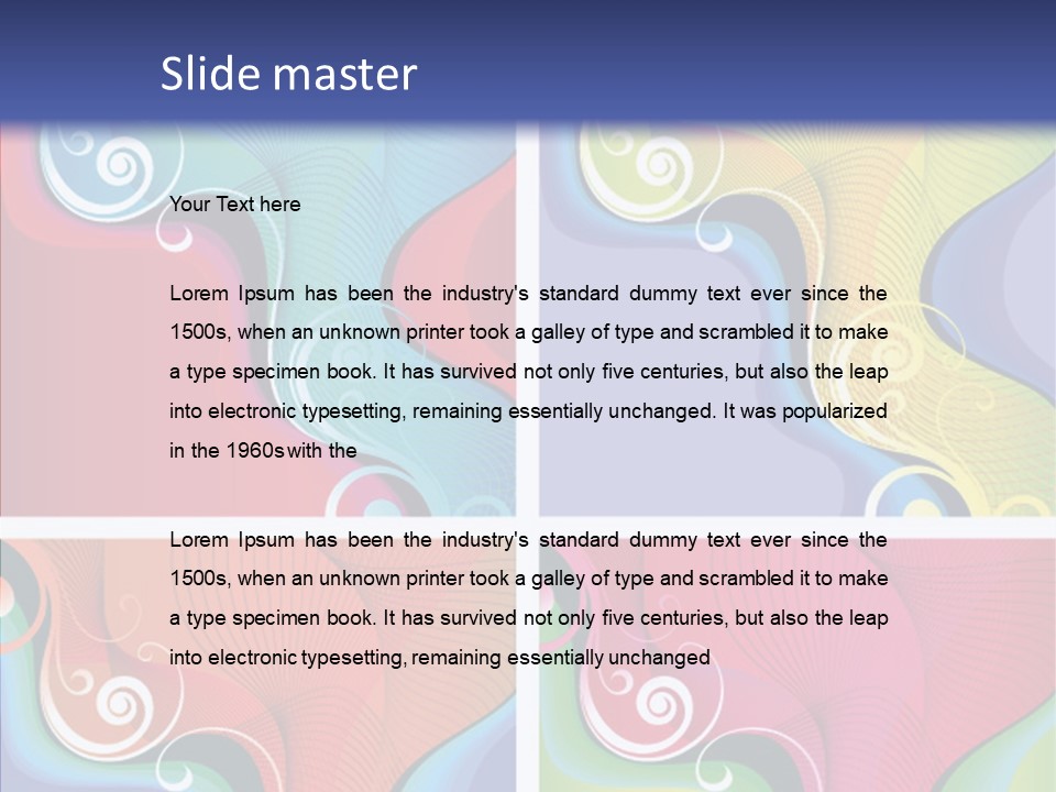 Colorful Decorative Flower PowerPoint Template