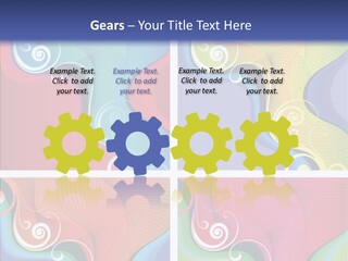 Colorful Decorative Flower PowerPoint Template