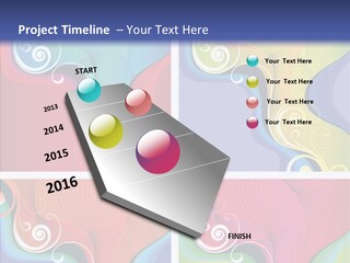 Colorful Decorative Flower PowerPoint Template