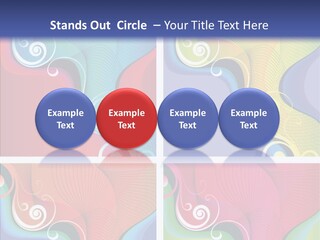 Colorful Decorative Flower PowerPoint Template