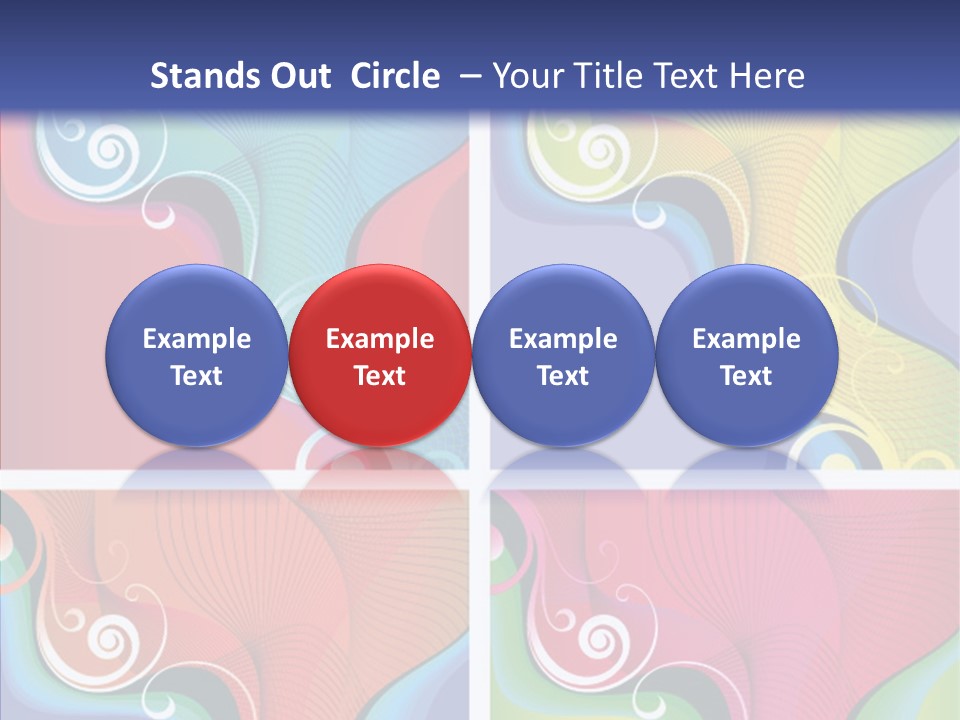Colorful Decorative Flower PowerPoint Template