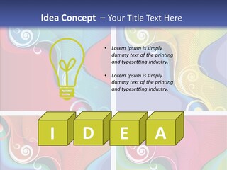 Colorful Decorative Flower PowerPoint Template
