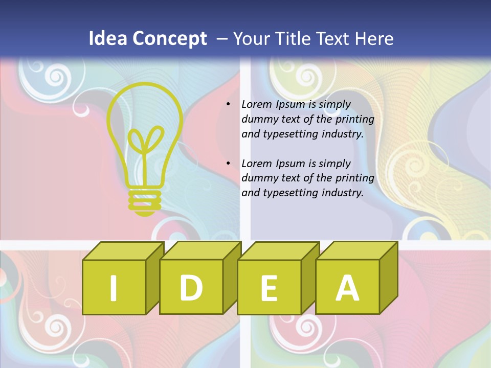 Colorful Decorative Flower PowerPoint Template